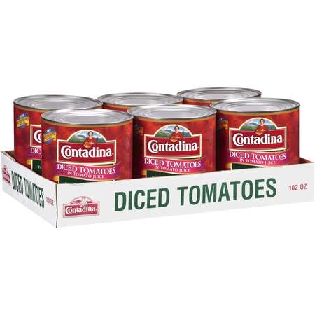Contadina Diced Tomatoes In Juice Contadina 102 oz. Cans, PK6 2001585